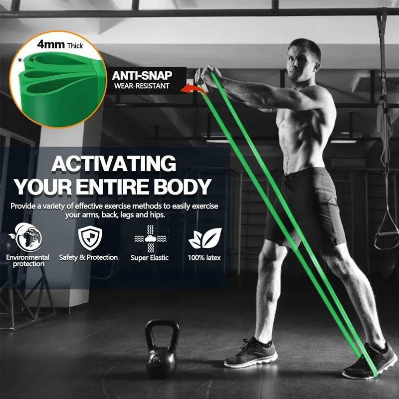 Trainiqo Power Resistance Band- Heavy Duty Latex