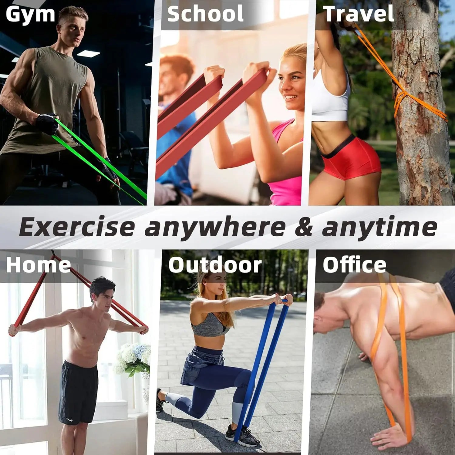 Trainiqo Power Resistance Band- Heavy Duty Latex