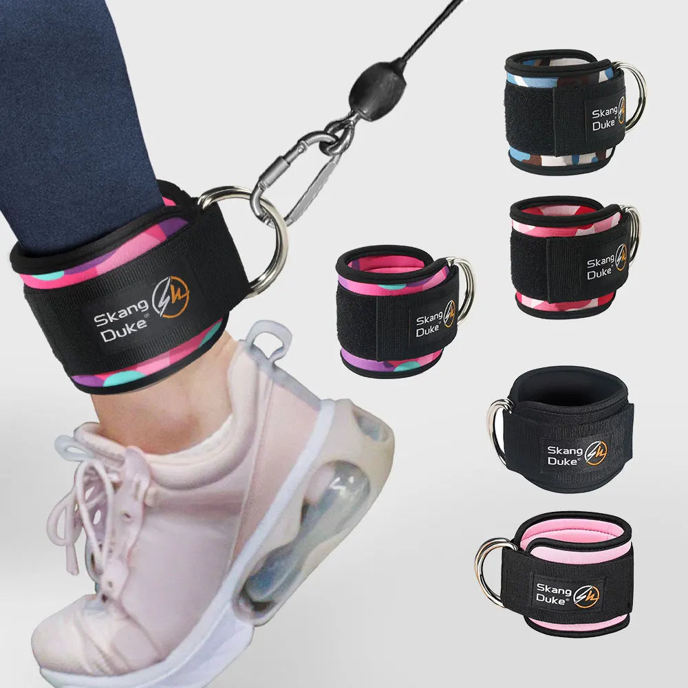 TRAINIQO pro Ankle Strap - Adjustable Cable Cuff